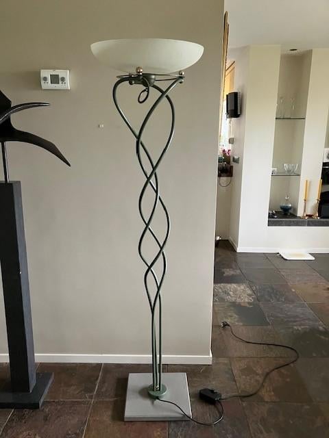 staande lamp met dimmer, Ophalen, Zo goed als nieuw, Glas, 150 tot 200 cm
