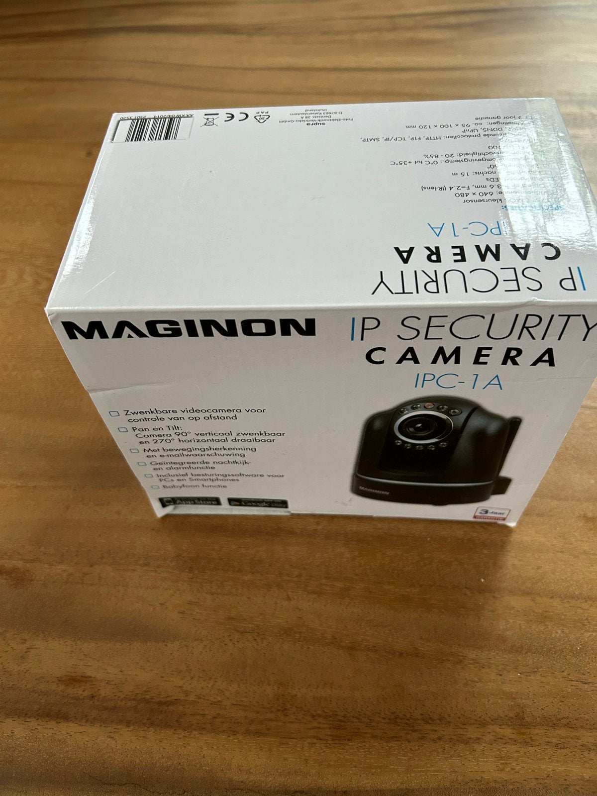 Maginon IP Security Camera IPC-1A - Nieuw in doos, Audio, Tv en Foto, Videobewaking, Ophalen of Verzenden, Nieuw, Binnencamera