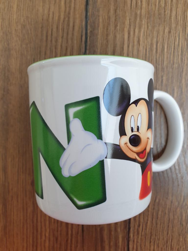 Disneyland Parijs Mok - Mickey Mouse Letter N, Ophalen of Verzenden