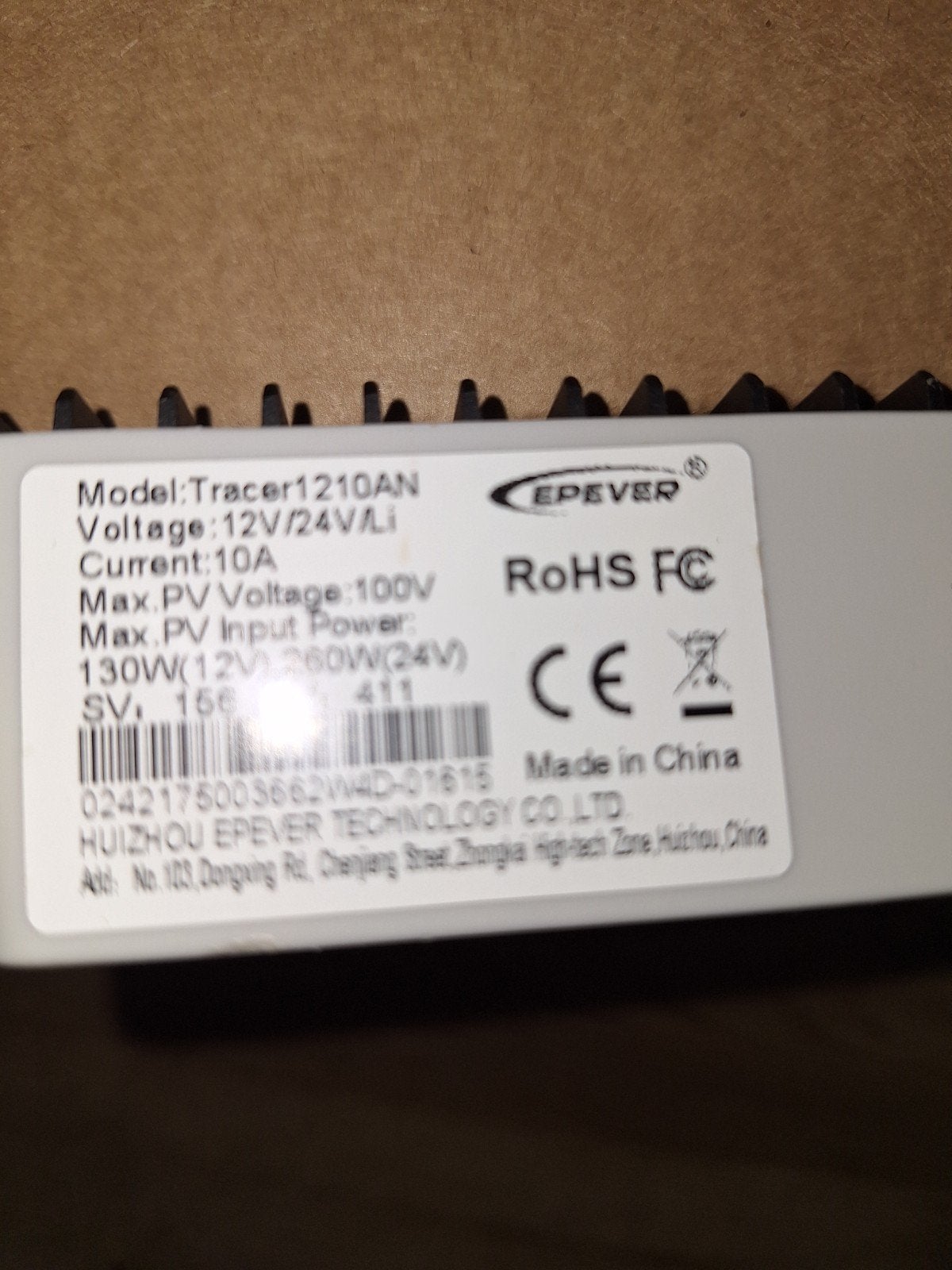 EPEVER MPPT Solar Laadregelaar Tracer1210AN 10A 12V/24V, Ophalen of Verzenden