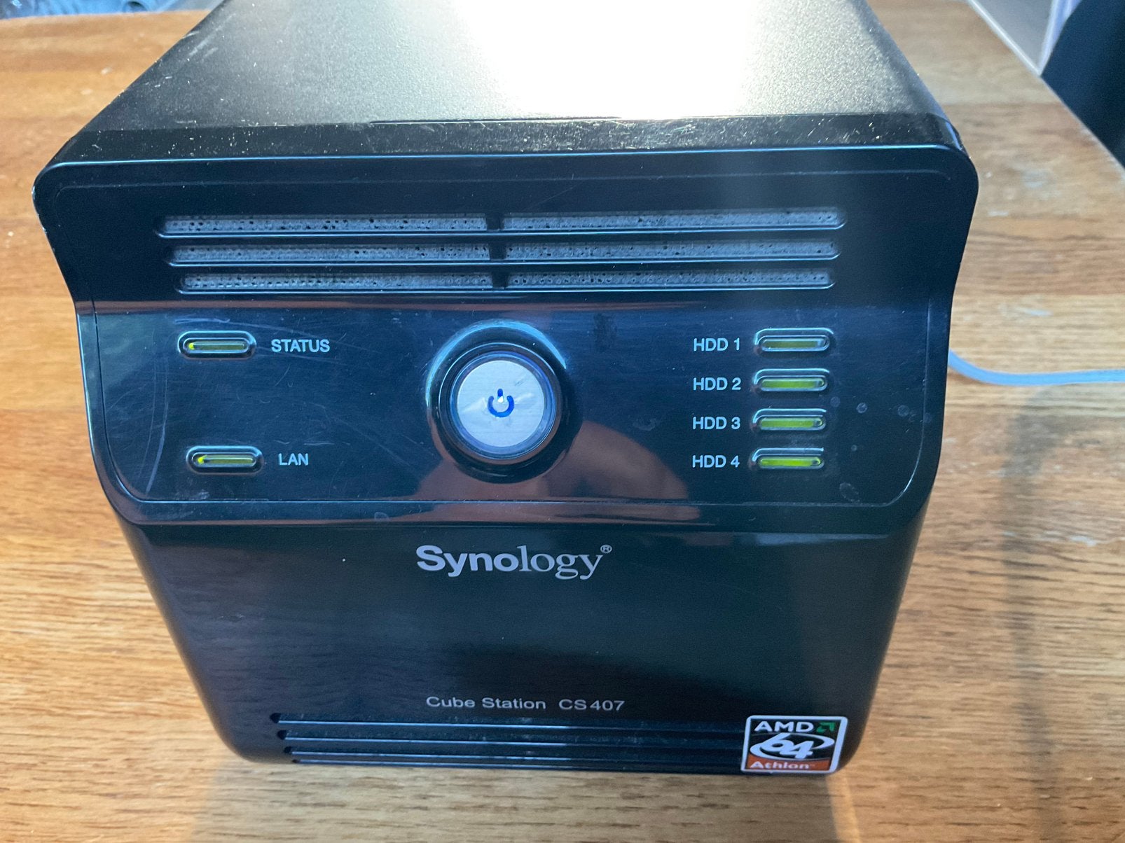 Synology CubeStation CS407 NAS incl 4 x 500 GB Seagate HDD, Computers en Software, NAS, Ophalen of Verzenden, Zo goed als nieuw