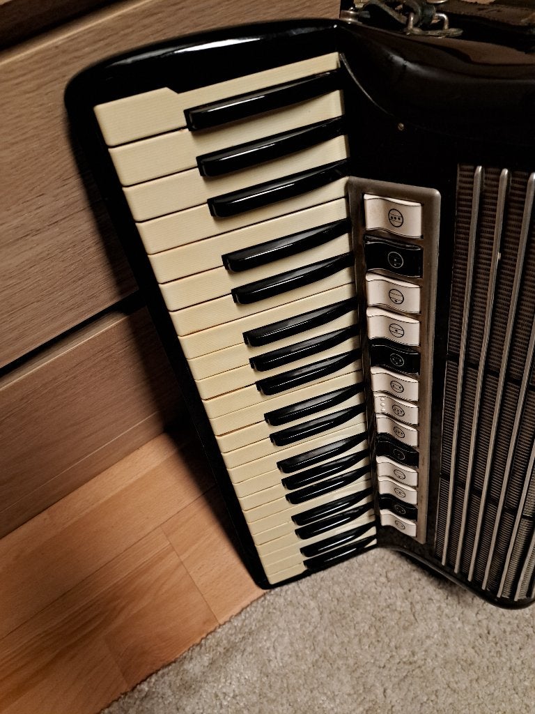 Hohner tango accordeon  Lees verder a.u.b., Ophalen, Gebruikt, Toetsaccordeon, Met koffer