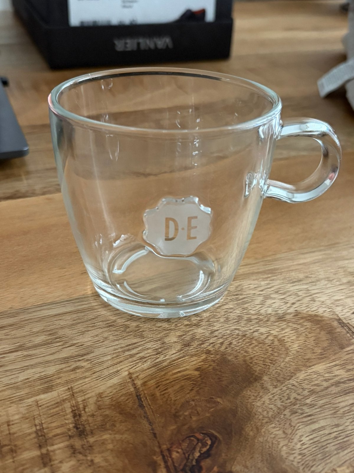 Douwe Egberts koffieglazen 32cl, Ophalen, Zo goed als nieuw, Overige typen