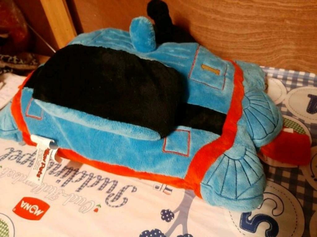 Thomas de trein pillow pet kussen 52 cm, Ophalen of Verzenden