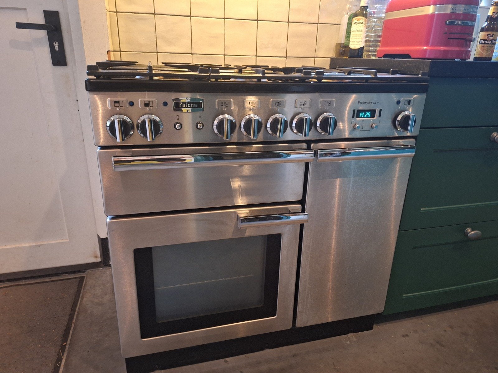 Falcon Professional Plus 90 Dual Fuel fornuis met ovens, Witgoed en Apparatuur, Ophalen, Gebruikt, 60 cm of meer, Gas