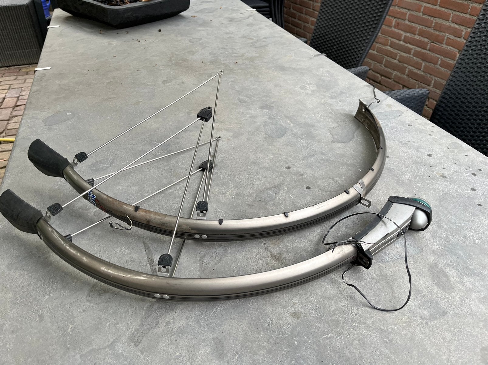 Set koga spatborden, Fietsen en Brommers, Fietsonderdelen, Ophalen of Verzenden, Gebruikt, Stadsfiets, Spatbord