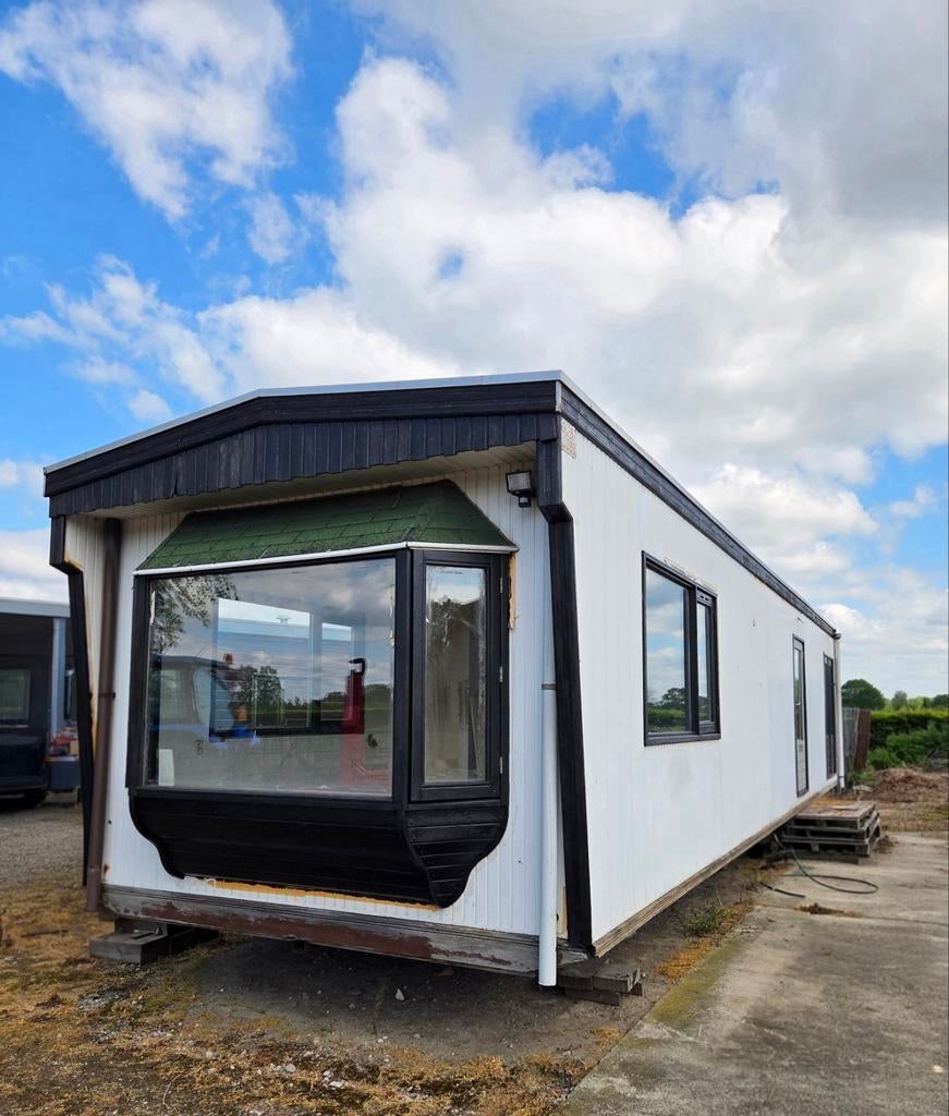 Stacaravan Woonunit Chalet, Caravans en Kamperen, Stacaravans, Tot en met 2