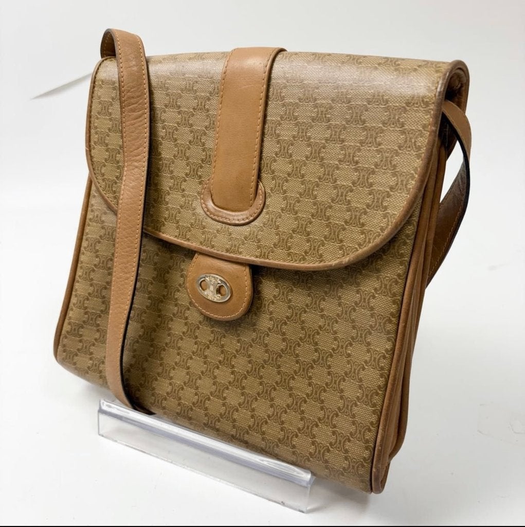 Céline Schoudertas, Ophalen of Verzenden, Zo goed als nieuw, Beige, Schoudertasje