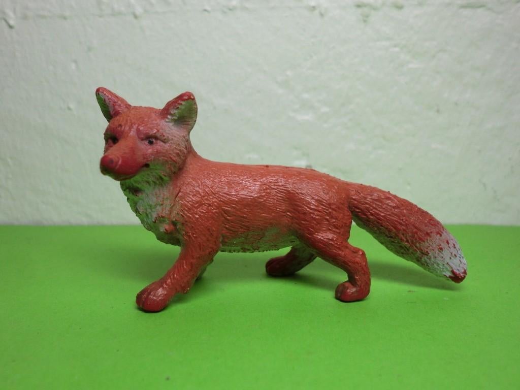 Schleich 14212 vos, dierfiguur, Ophalen of Verzenden, Gebruikt, Wild dier, Beeldje of Figuurtje