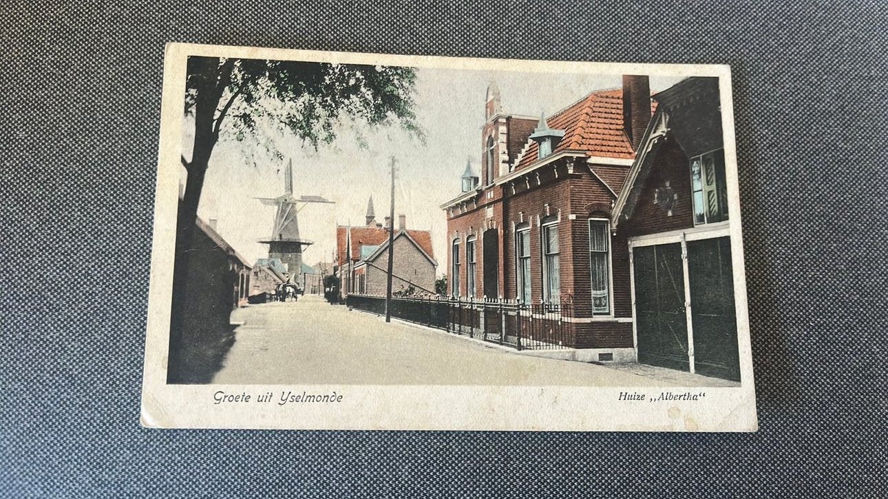 Ijselmonde Rotterdam molen Huize Albertha 1926, Ophalen of Verzenden, 1920 tot 1940, Gelopen, Zuid-Holland