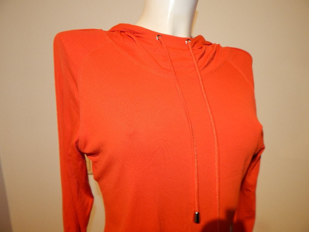 Mugler Vintage body met capuchon apart mt M, Maat 38/40 (M), Verzenden, Oranje, Zo goed als nieuw