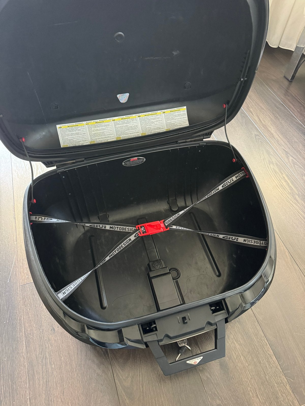 Givi topkoffer voor twee helmen - Monokey System, Motoren, Accessoires | Overige, Gebruikt, Ophalen