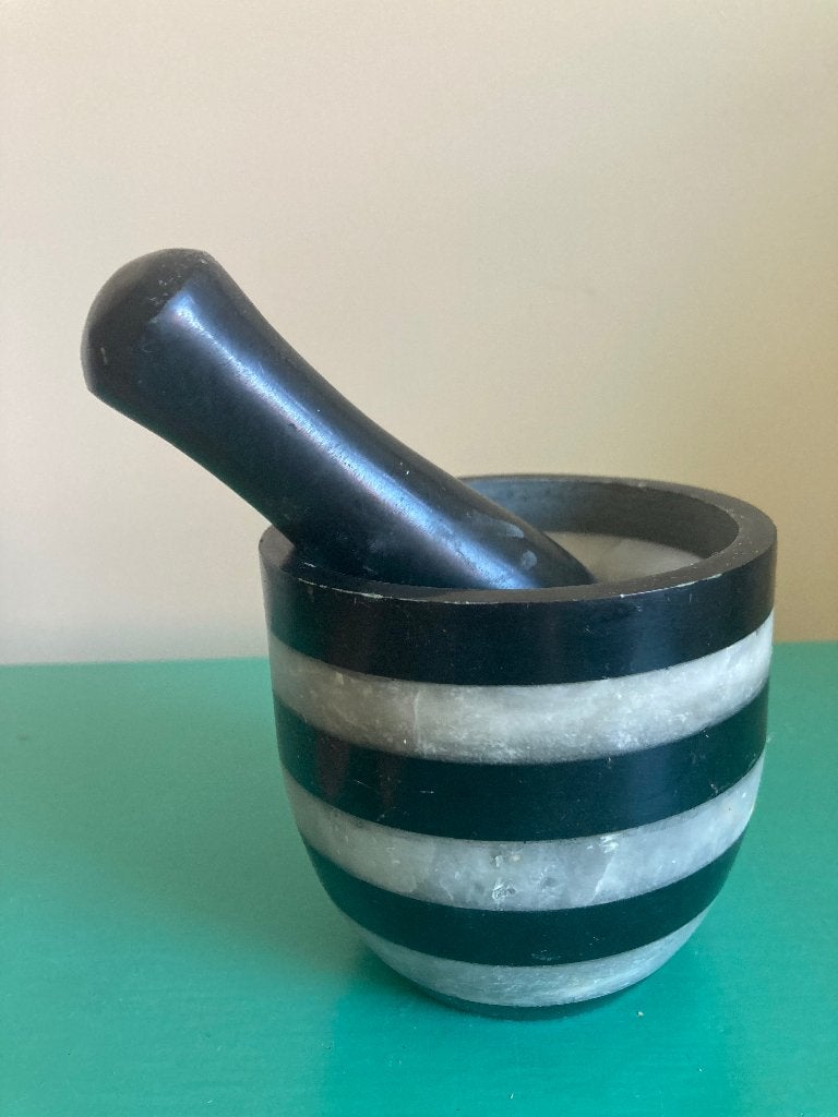 Vijzel natuursteen fairtrade, Overige typen, Ophalen of Verzenden, Zo goed als nieuw, Steen/keramiek