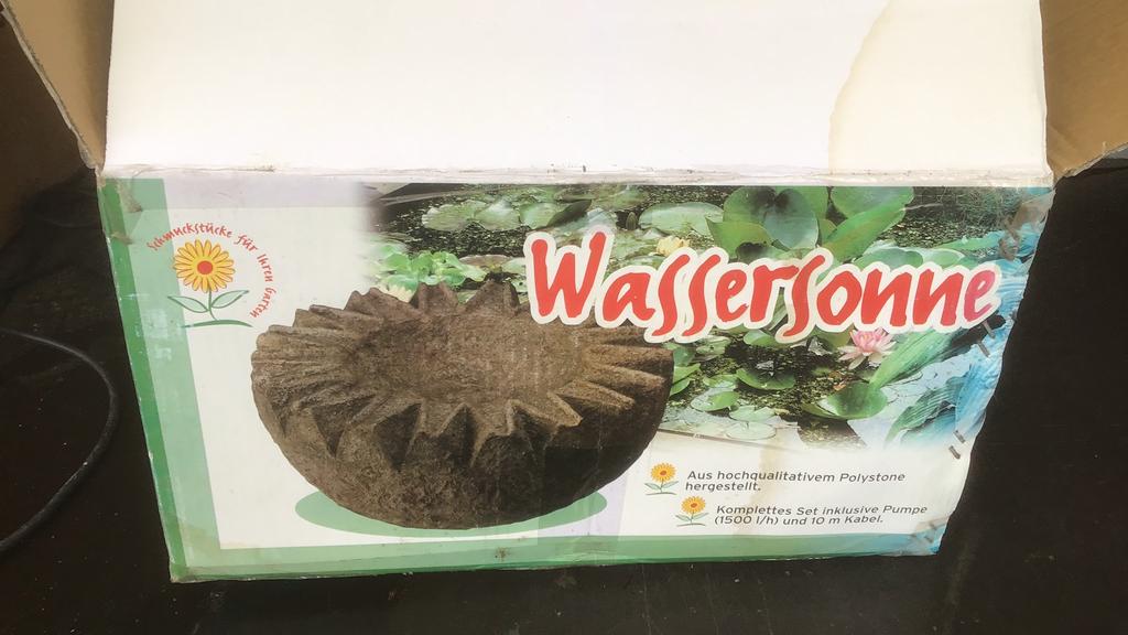 Waterzon, ornament, pomp, waterpartij, Tuin en Terras, Ophalen, Nvt., Kunststof, Nvt.