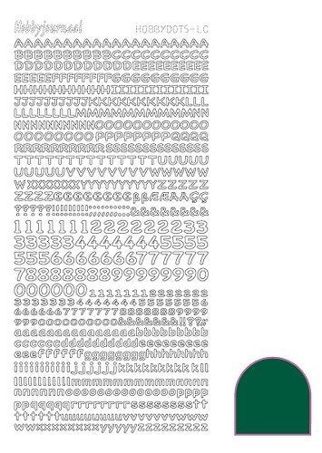 Hobbyjournaal hobbydots stickervel green STDALC2, Ophalen of Verzenden, Nieuw, Sticker