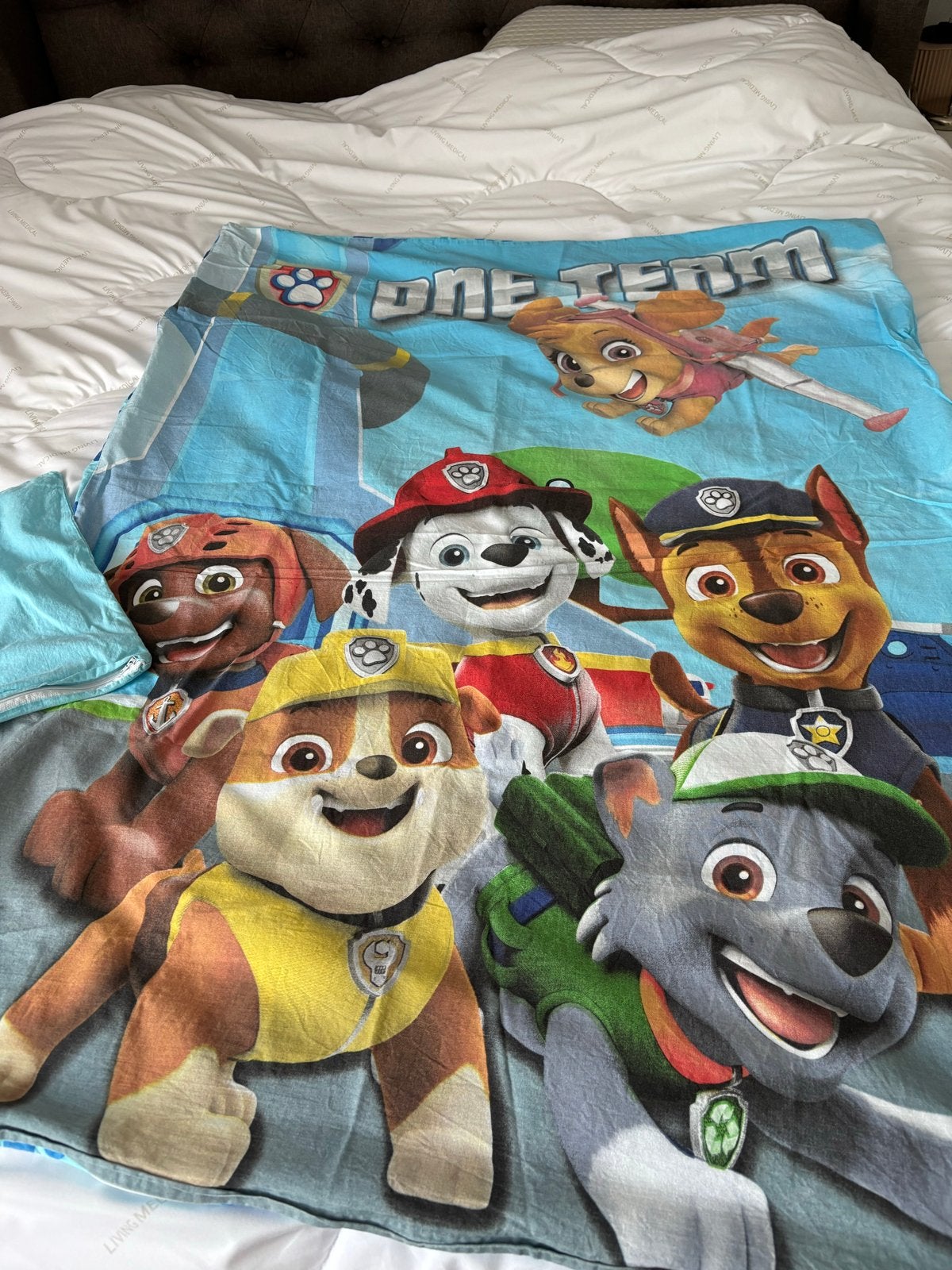 Paw Patrol peuter Dekbedovertrek - Dubbelzijdig, Gebruikt, Overige merken, Ophalen of Verzenden, Dubbelzijdig