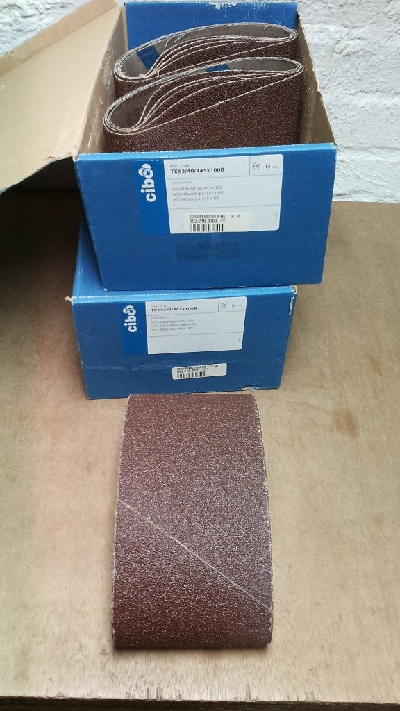 Schuurband 445x100 zwaar linnen Cibo TX52 K40 100x445, Verzenden, Nieuw, 1200 watt of meer, Bandschuurmachine
