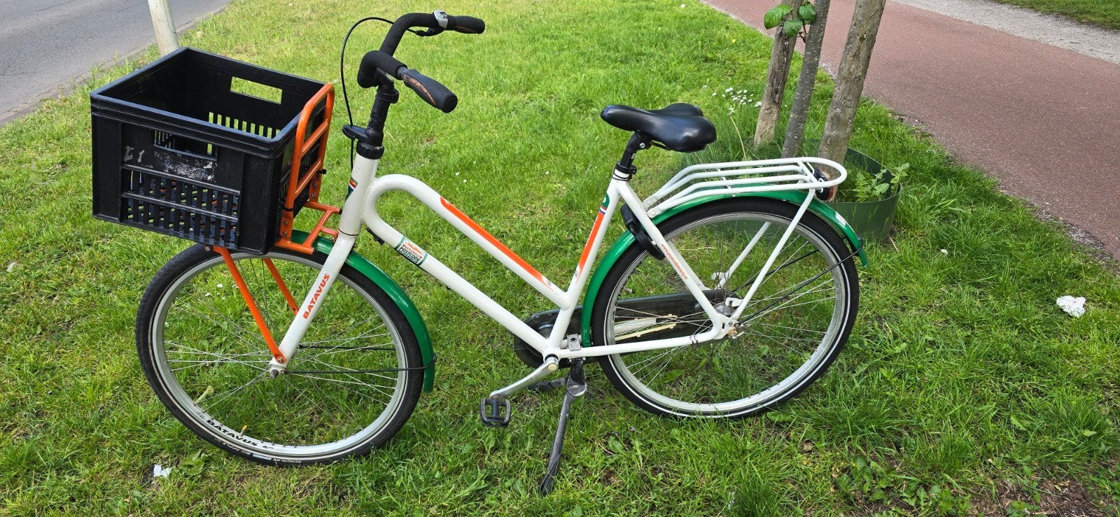 Mooie Batavus dames omafiets te koop, Fietsen en Brommers, Fietsen | Dames | Omafietsen, Ophalen, Terugtraprem, 53 tot 56 cm, Versnellingen