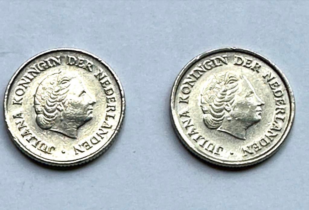 25 cent munten 1973 en 1979 - Koningin Juliana, Verzenden, Koningin Juliana, 25 cent, Losse munt