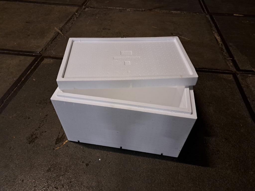 Piepschuimbox, hou de kou binnen of juist buiten, Ophalen, Nieuw, Minder dan 50 cm, Minder dan 50 cm
