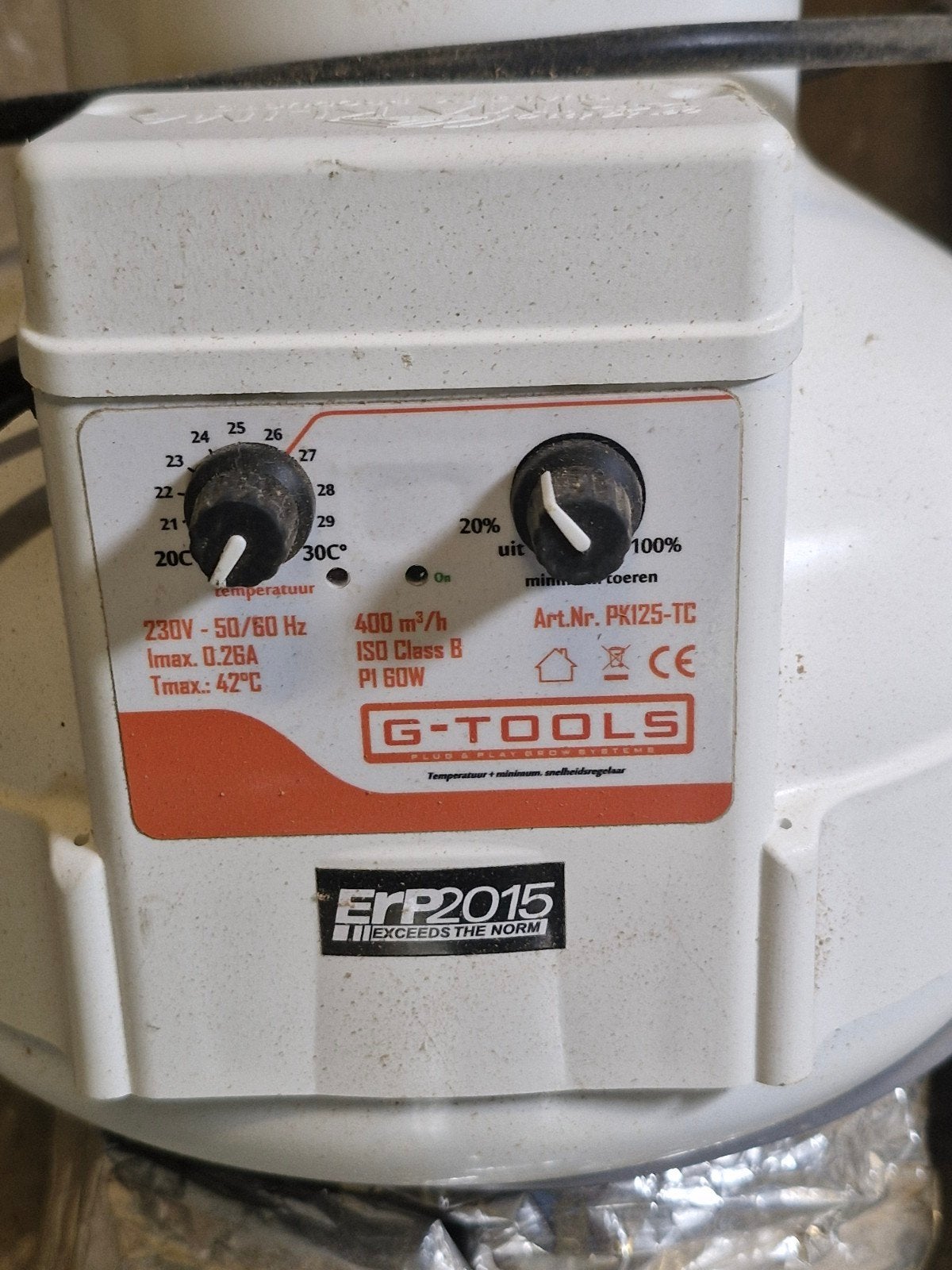 G-TOOLS PK125-TC Ventilator en Afzuiger met Slangen, Ophalen