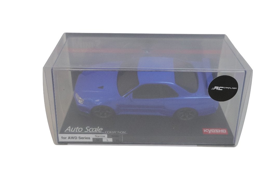 Kyosho Autoscale Mini-Z Skyline GT-R R34 Metallic Blue, Hobby en Vrije tijd, Verzenden, Nieuw, Overige schalen, Auto onroad