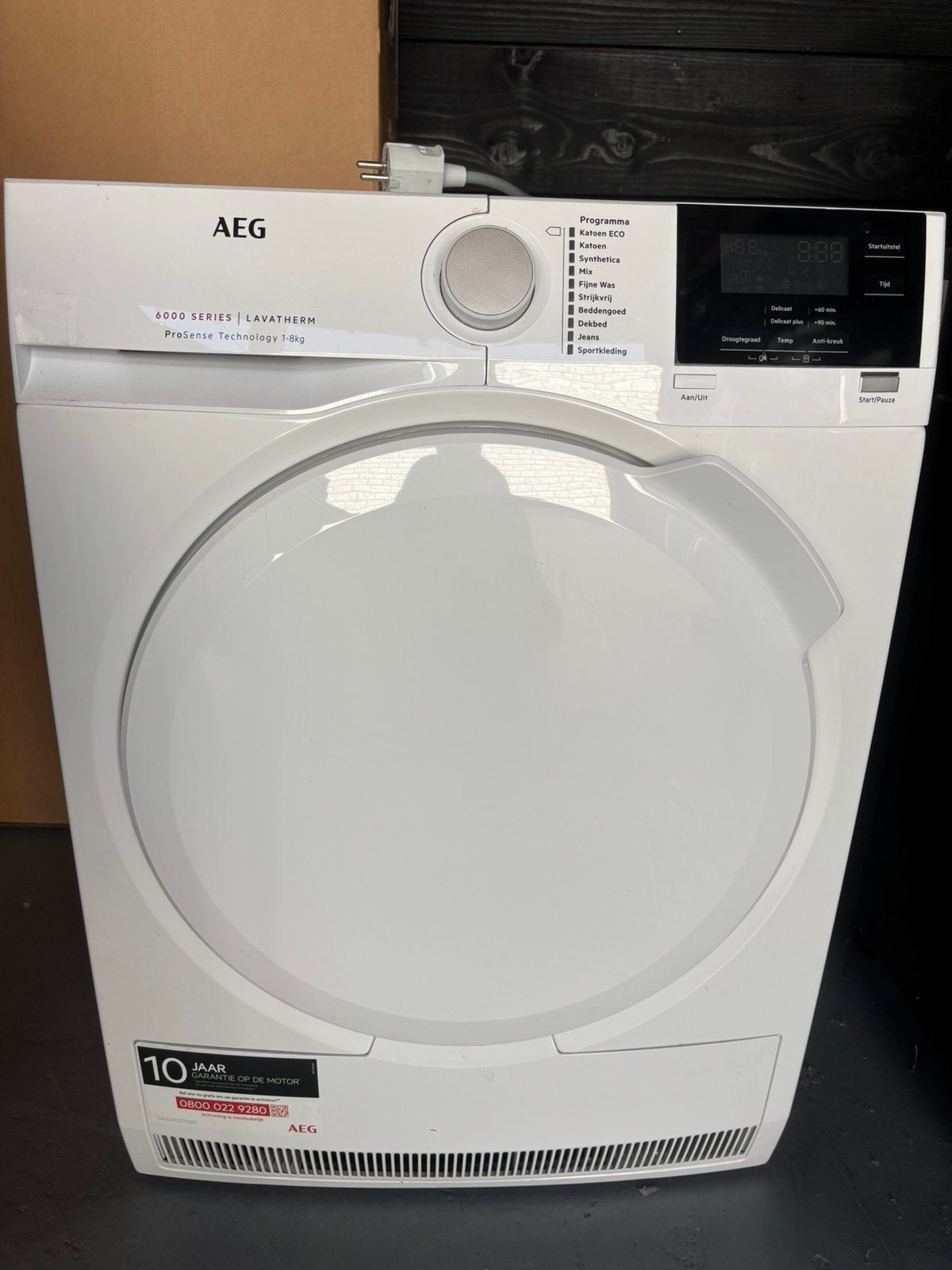 Aeg droger, Ophalen, 6 tot 8 kg, Gebruikt, 85 tot 90 cm