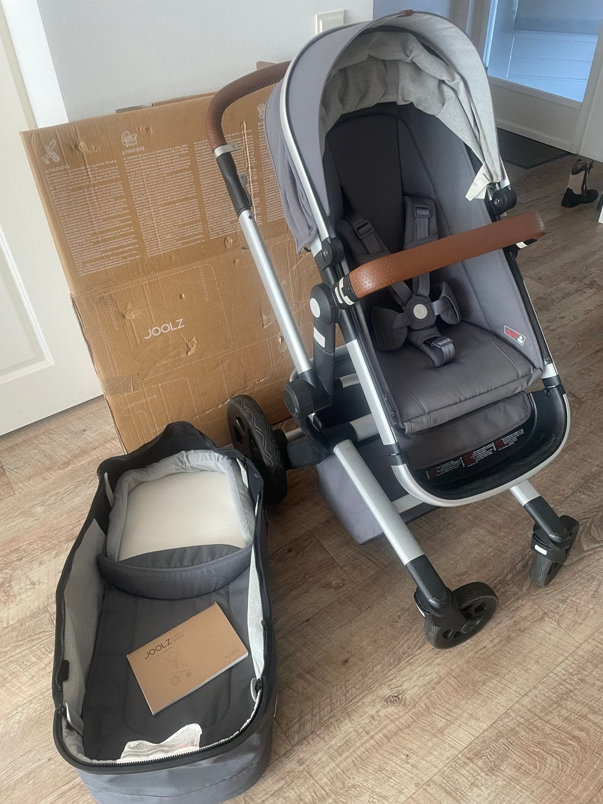 Joolz Day2 Earth Hippo Grey Combiwagen met Reiswieg, Gebruikt, Combiwagen, Met reiswieg, Ophalen