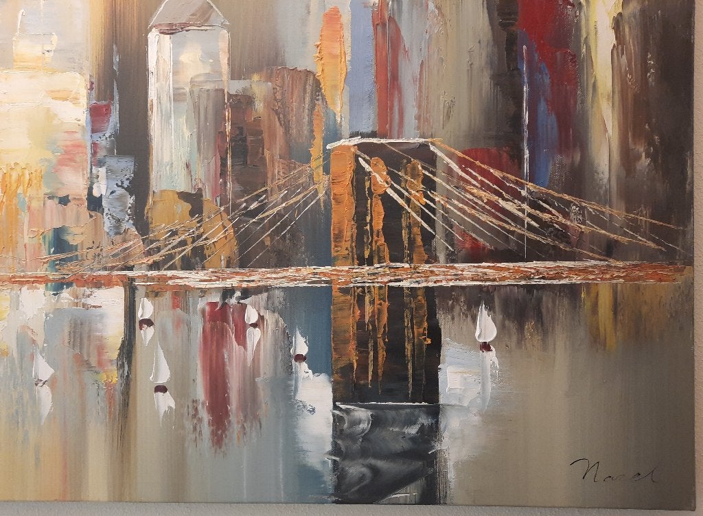 Skyline schilderij 140 x 80 cm - Norel, Ophalen