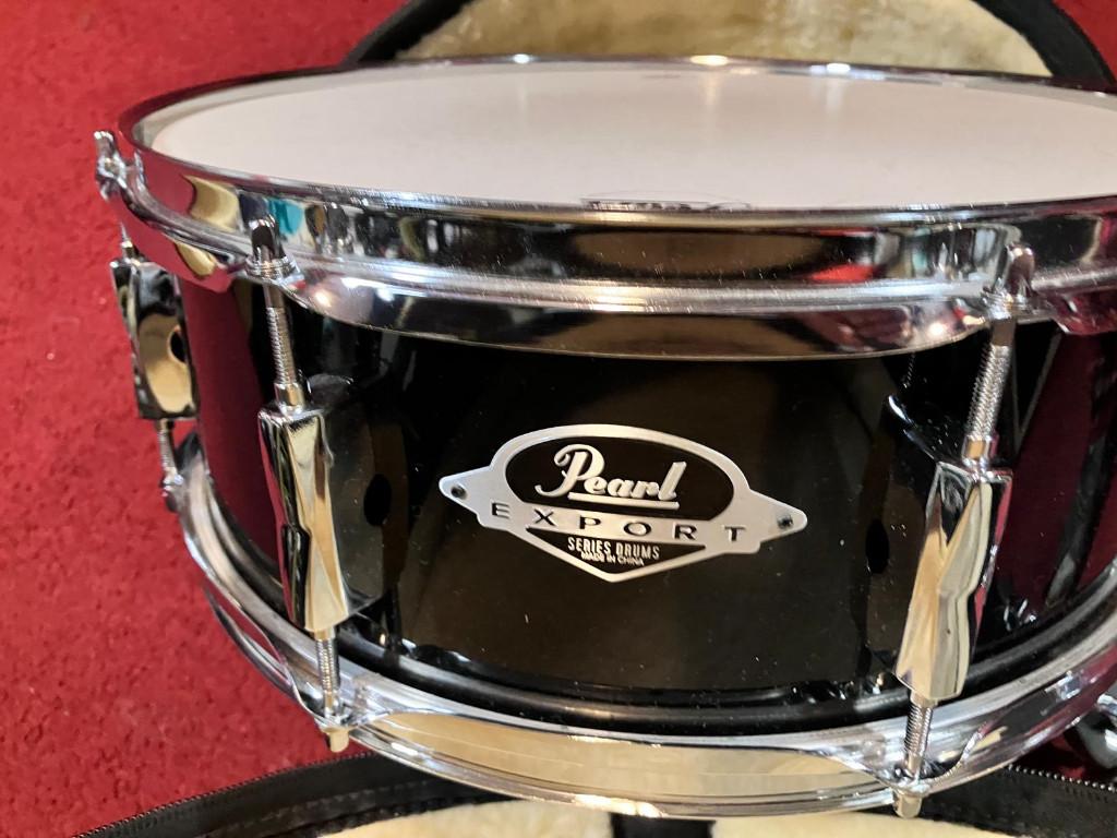 Pearl Export Snare 14 inch 5,5 + Standaard Gyro lock + Hoes, Ophalen of Verzenden, Gebruikt, Pearl