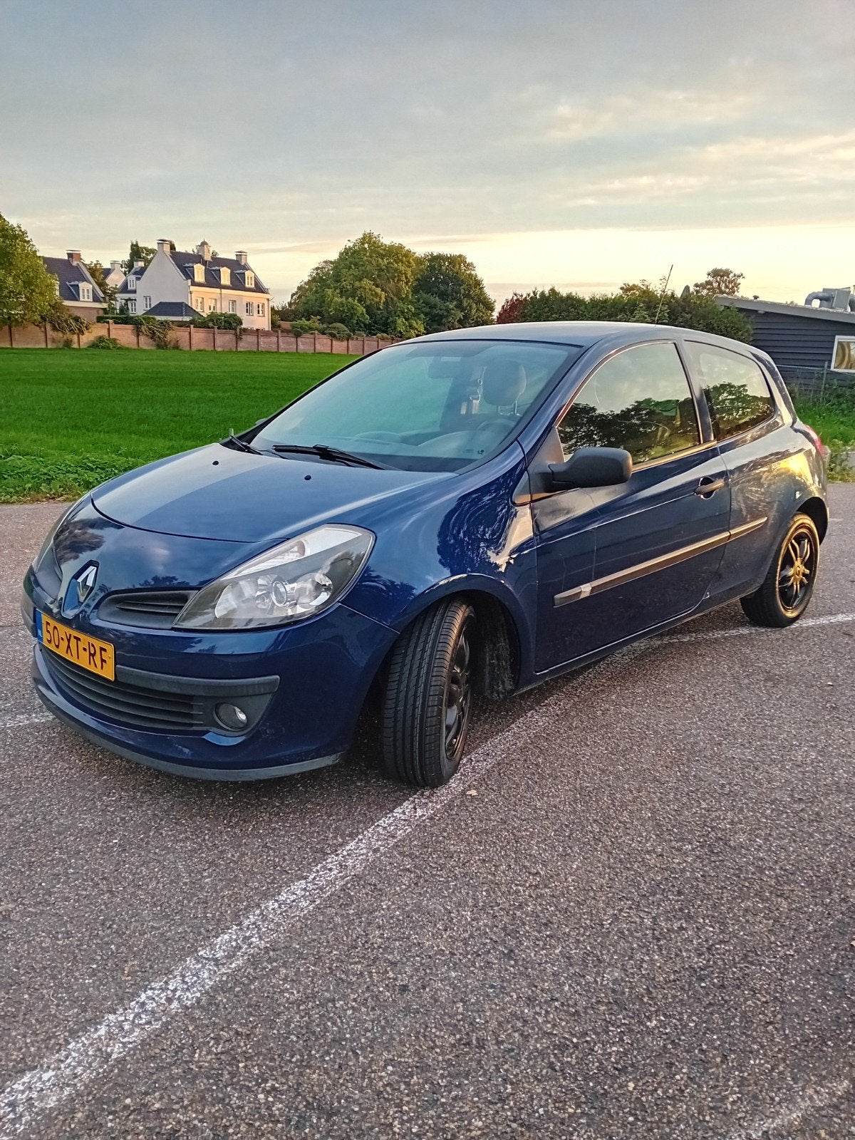 Renault Clio 1.1 3-DRS 2007 Blauw APK 05 10 2027, Voorwielaandrijving, 535 kg, 4 cilinders, Blauw