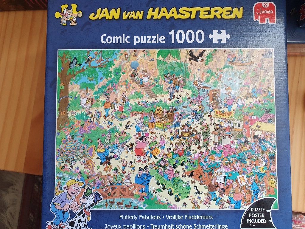 Jan van Haasteren 1000 'Vrolijke Vladderaars' Comic Puzzel, Ophalen, 500 t/m 1500 stukjes, Gebruikt, Legpuzzel