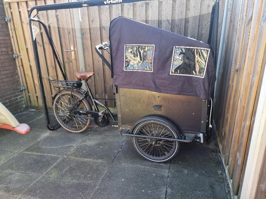 Bakfiets vogue troy, 4 kinderen of meer, Gebruikt, Huif, Ophalen