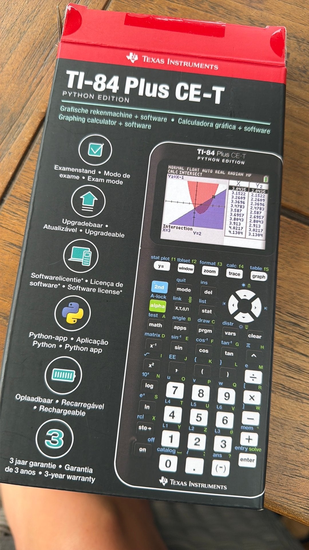 TEXAS instruments TI-84 Plus CE-T rekenmachine NIEUWSTAAT, Ophalen, Grafische rekenmachine, Zo goed als nieuw
