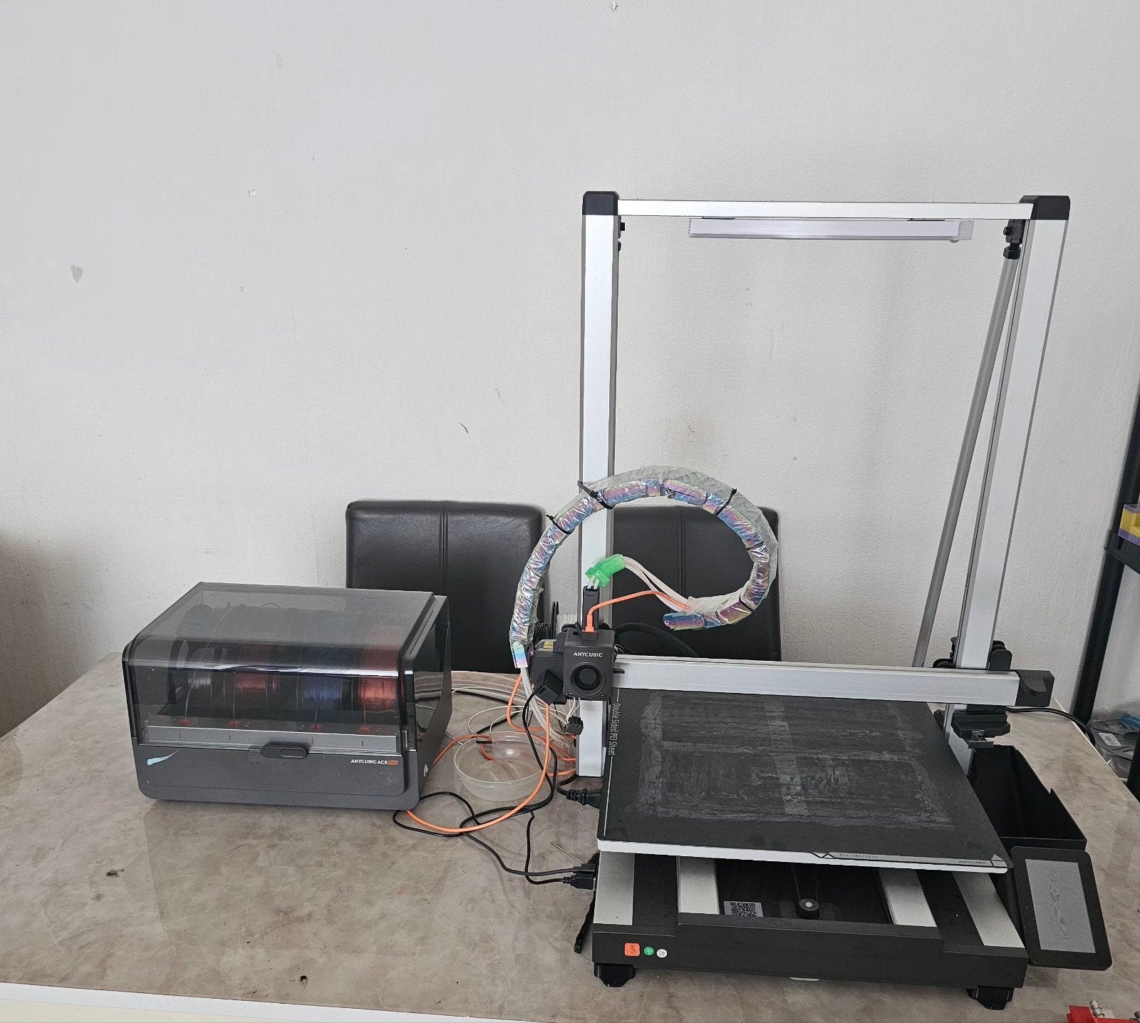 Anycubic Kobra 3 Max 3D-printer met AMS-systeem, Ophalen, Ingebouwde Wi-Fi, Zo goed als nieuw, Filament
