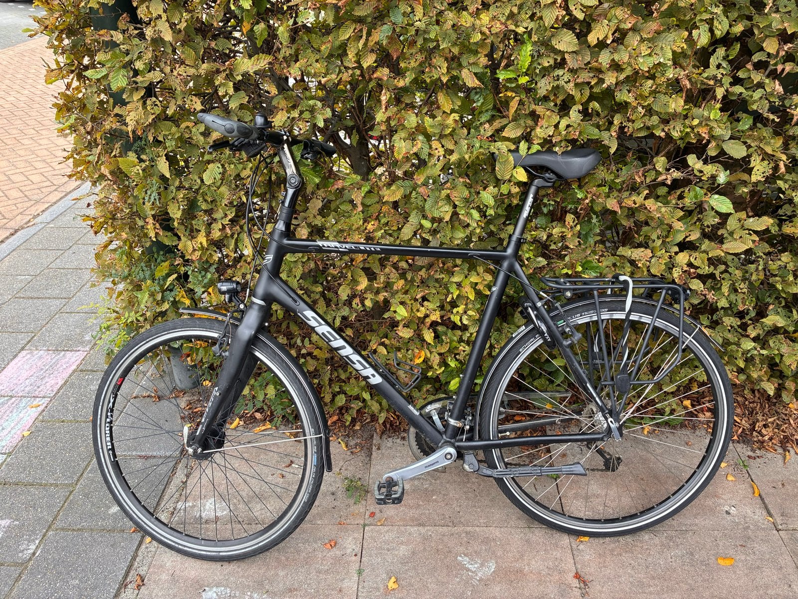 Sensa Travel Lite Hybride Fiets - Lichtgewicht en Comfortabe, Gebruikt, Velgrem, Versnellingen, 53 tot 57 cm