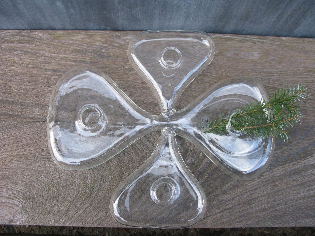 SERAX VAAS "TREFLE" DESIGN FLORENCE BOUREL, Overige kleuren, Ophalen of Verzenden, Minder dan 50 cm, Glas