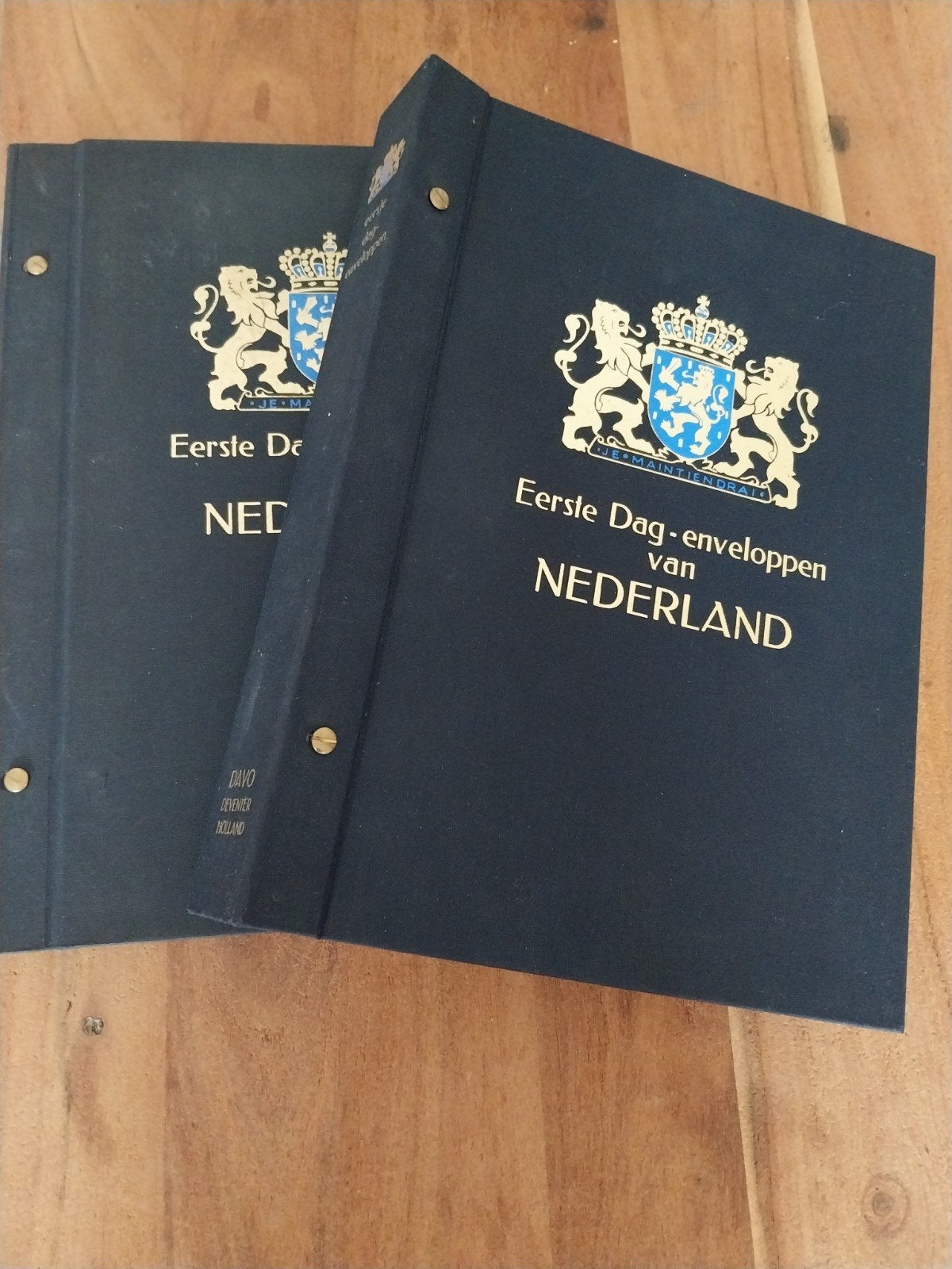 2 Davo albums Nederlandse FDC's Blanco E 448 tot E 631., Ophalen of Verzenden, Nederland