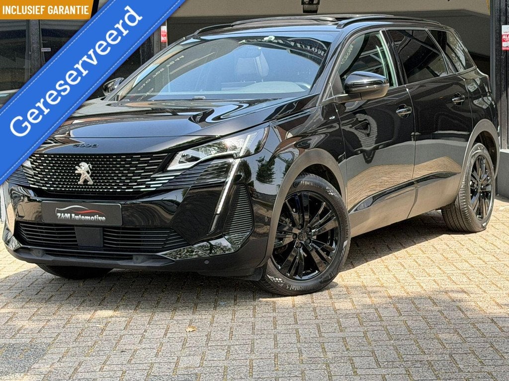 Peugeot 5008 1.2 PureTech GT Pack Business Aut*Pano*Navi*Acc, 15 km/l, Gebruikt, 1199 cc, Zwart