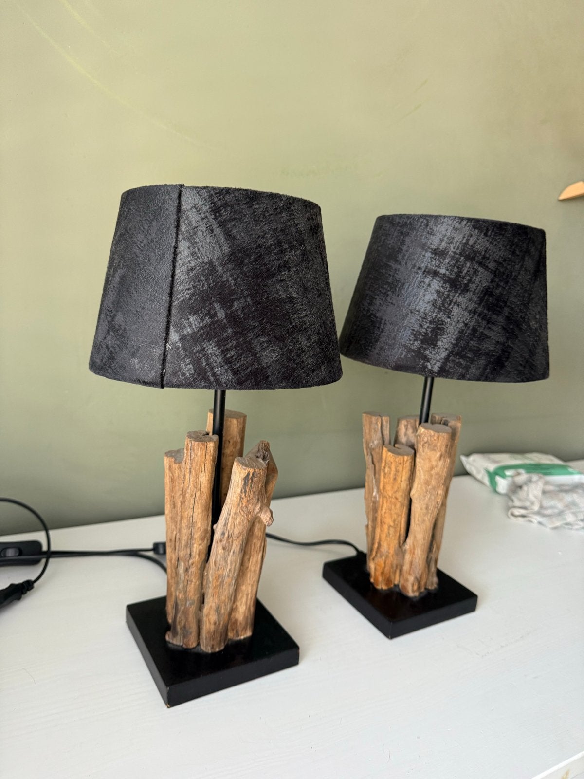 Set van 2 sfeerlampen, hoogte 40 cm