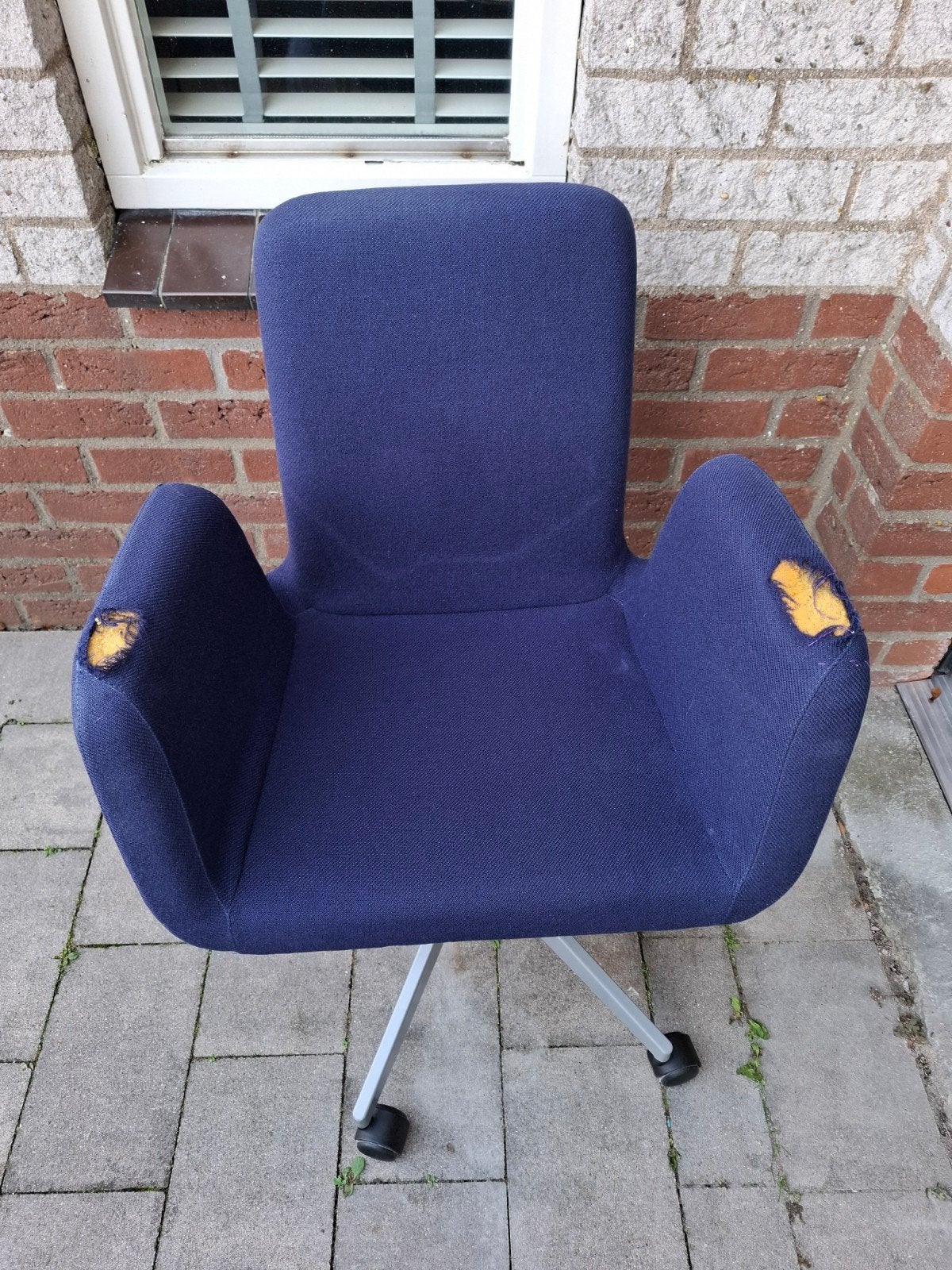 Gratis paarse stoffen Ikea Patrik bureaustoel, Ophalen, Gebruikt, Paars, Bureaustoel