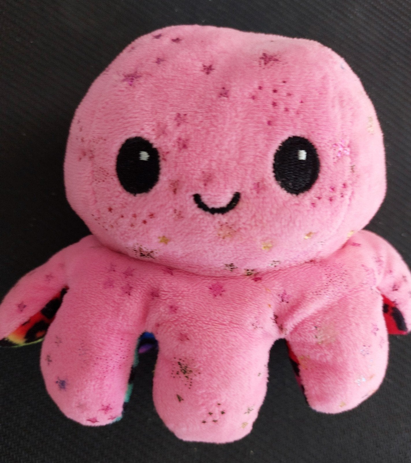 Omkeerbare Octopus Knuffel - Regenboog Luipaard & Roze, Overige merken, Overige karakters, Overige typen, Ophalen of Verzenden