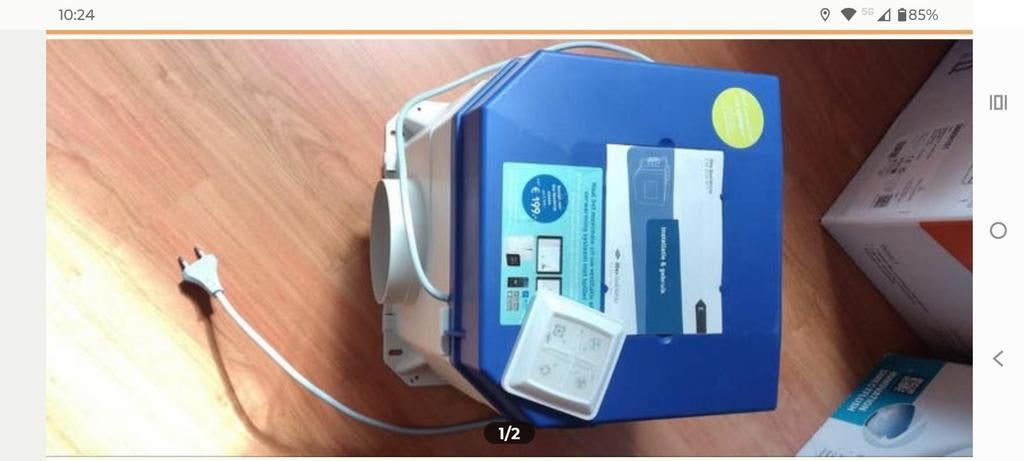 Itho cve ventilatie unit, Doe-het-zelf en Verbouw, Ventilatie en Afzuiging, Ophalen of Verzenden, Afzuiger