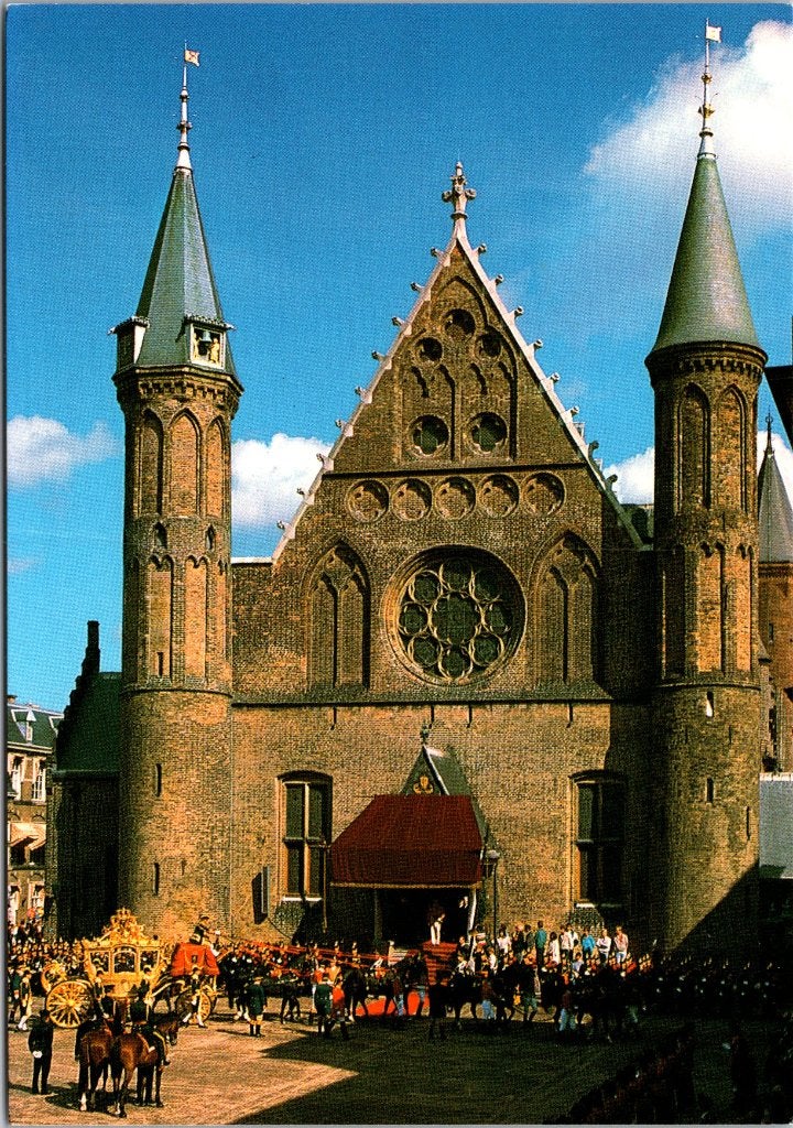 Den Haag 's-Gravenhage - 6 ansichtkaarten Ridderzaal, Verzenden, 1960 tot 1980, Gelopen, Zuid-Holland