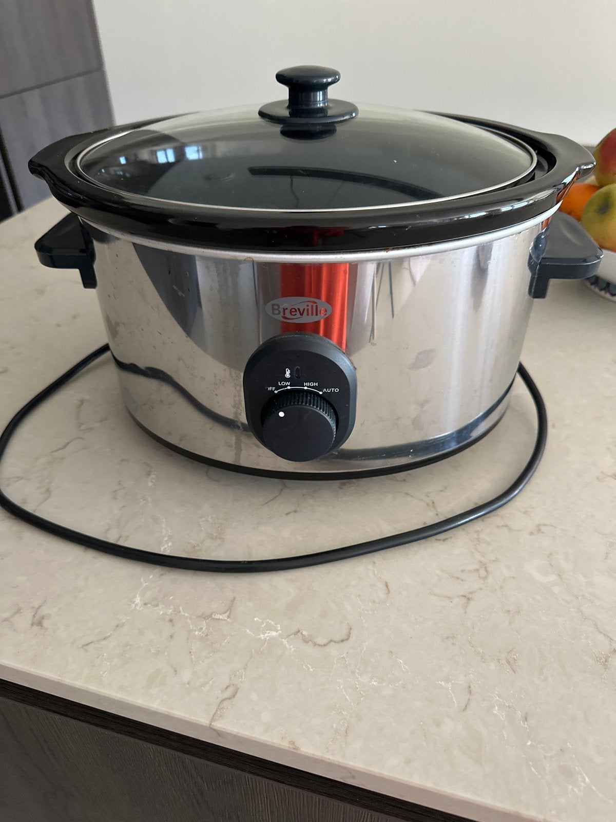 Breville Slowcooker - RVS, 3 standen, Ophalen of Verzenden, Zo goed als nieuw