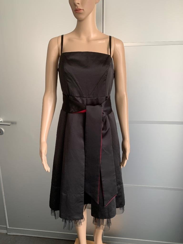 D1188 Set STEPS+YAYA maat 38/40=M jurk+jasje feest zwart, Kleding | Dames, Maat 38/40 (M), Zwart, Ophalen of Verzenden, Zo goed als nieuw