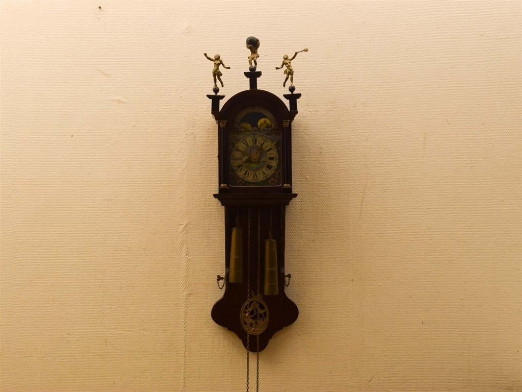 Minnie friese staartklok 51689, Huis en Inrichting, Ophalen of Verzenden, Gebruikt, Wandklok