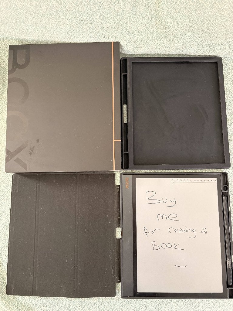 BOOX Note Air3 C + original box + 2 case, Computers en Software, E-readers, Ophalen, Onyx Boox, Bluetooth, Zo goed als nieuw