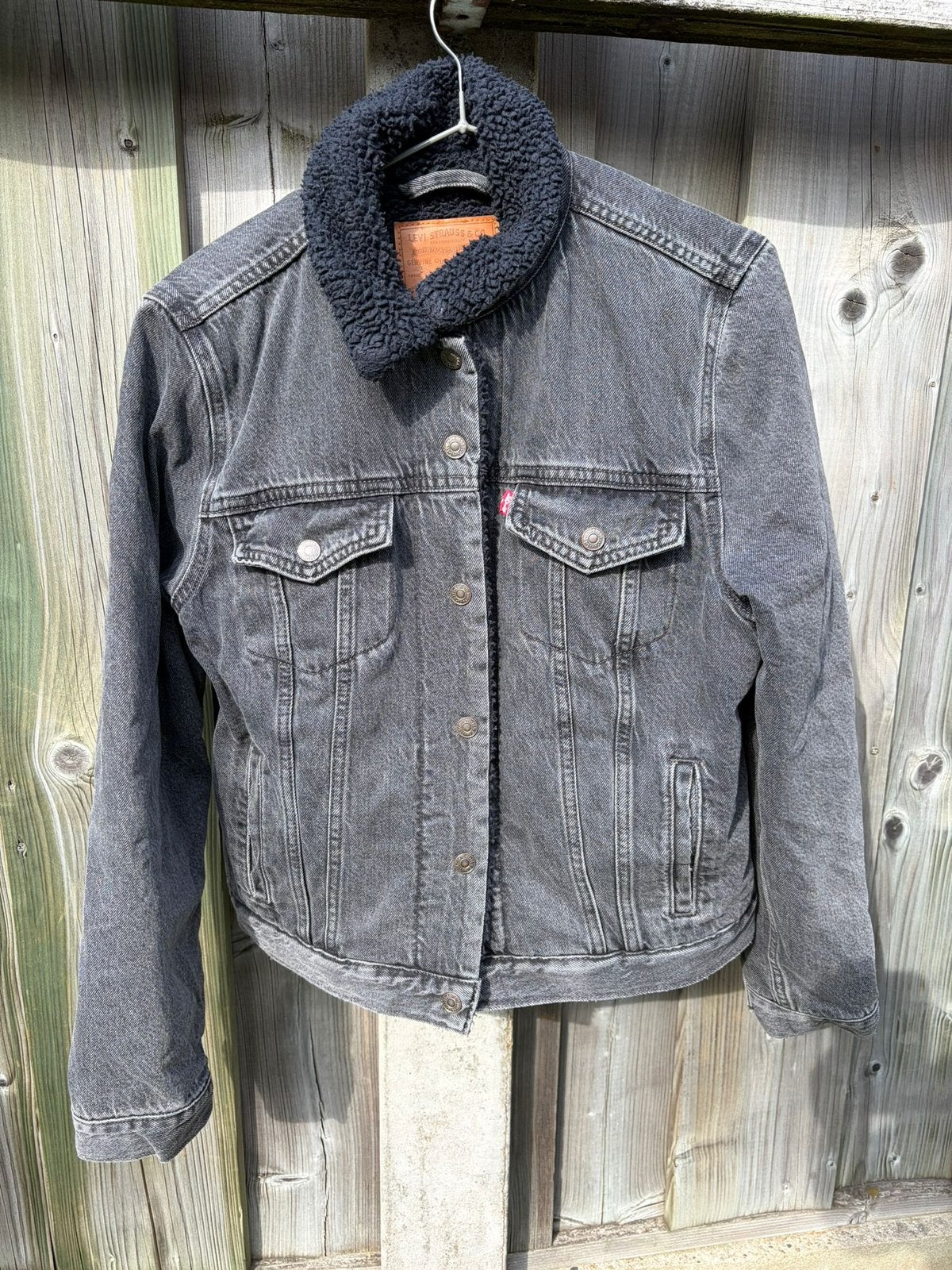 Levi’s spijkerjas met bond., Ophalen, Maat 42/44 (L), Zo goed als nieuw, Grijs