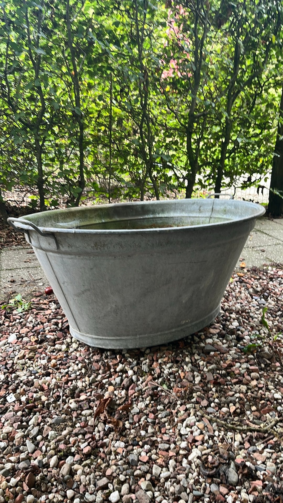 hele grote zinken teil, Ophalen of Verzenden